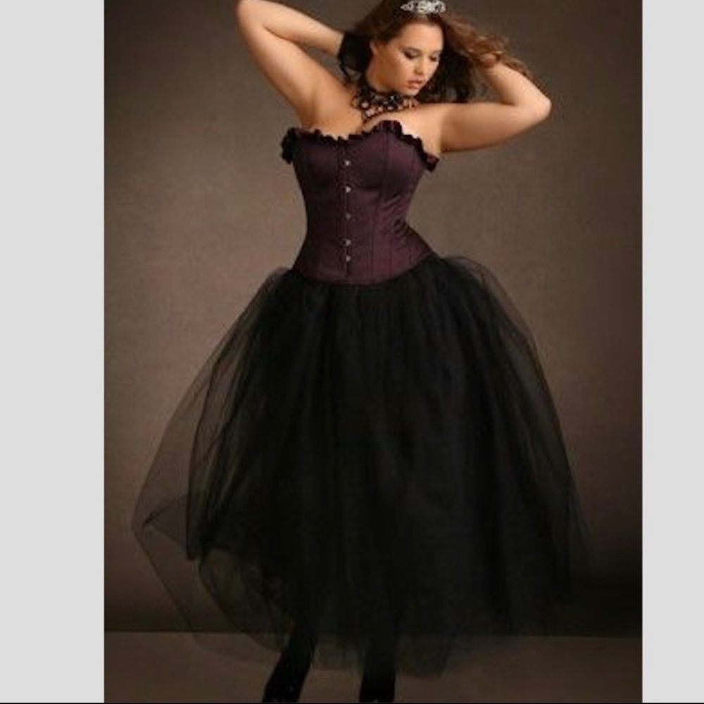 BNWT! 5 Layer Tulle Maxi Petticoat Tutu Skirt 1X/2X